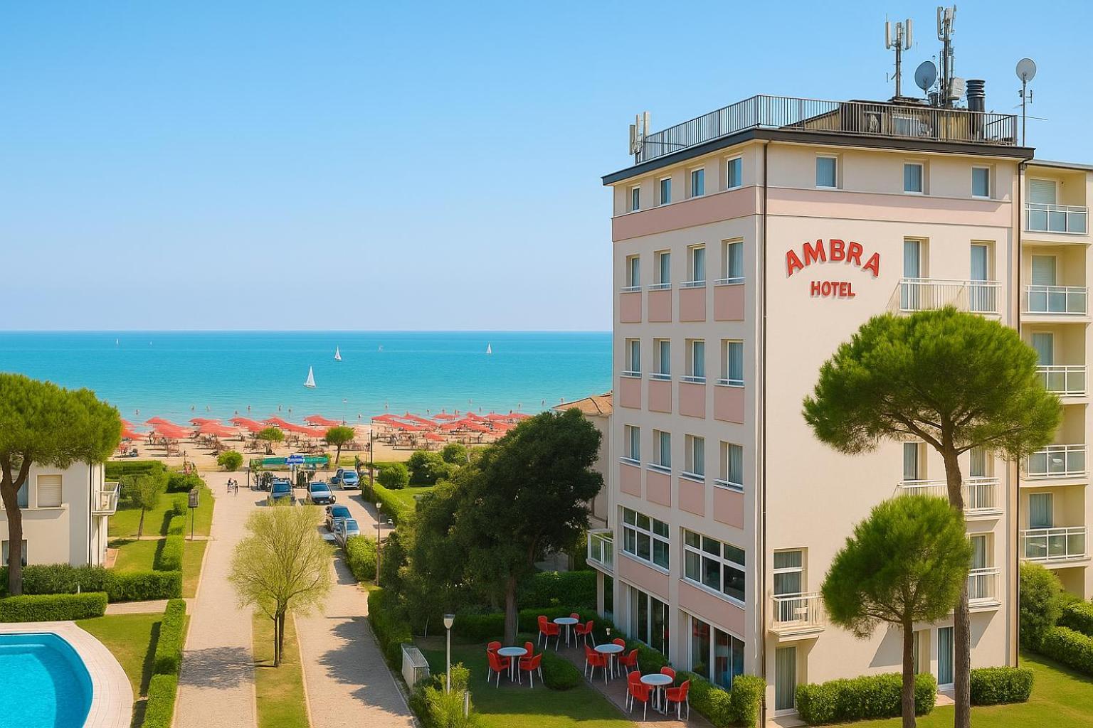Hotel Ambra Мілано-Маріттіма Екстер'єр фото